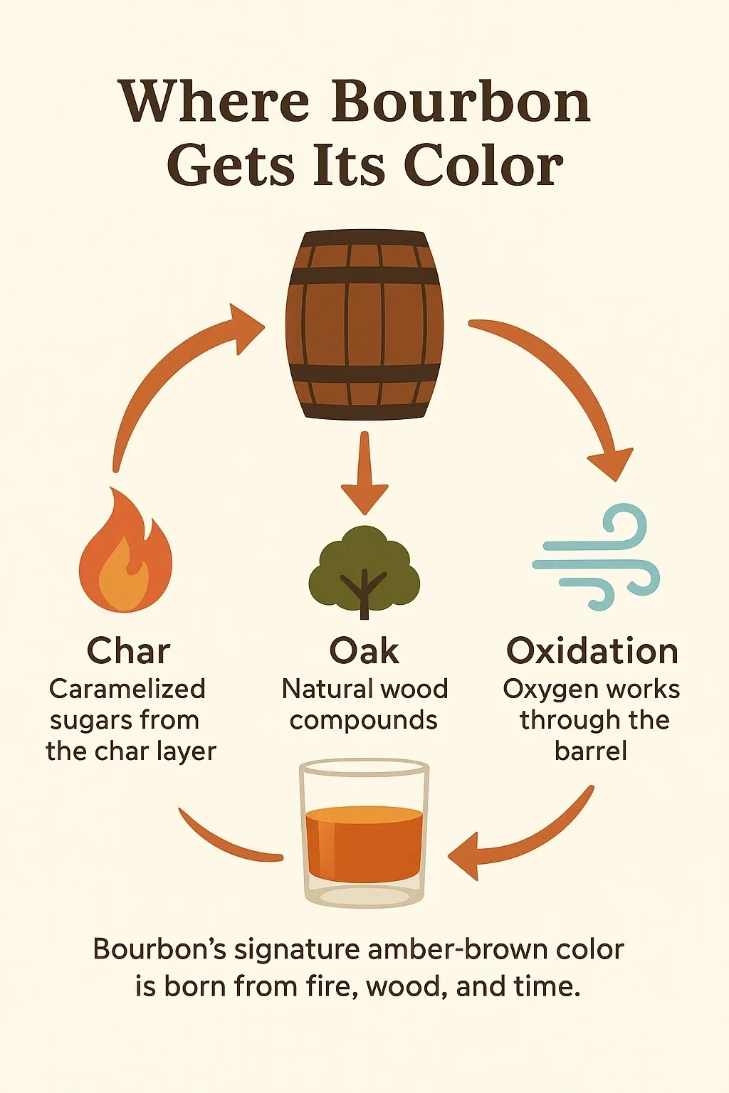 Infographic: how bourbon gets its amber color