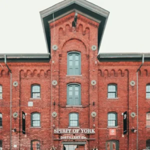 Spirit of York distillery red-brick facade